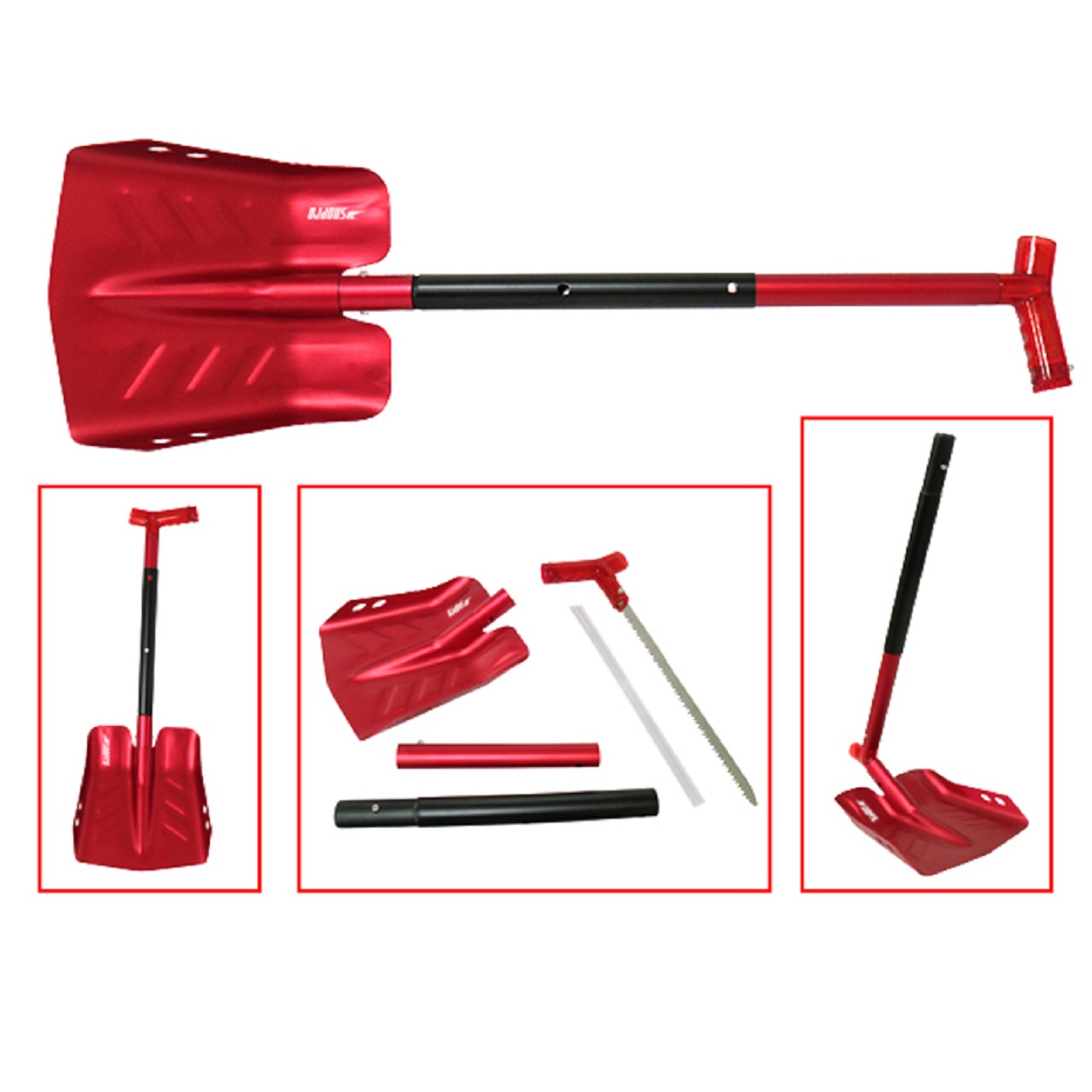 Sno-X Shovel with Saw Aluminium