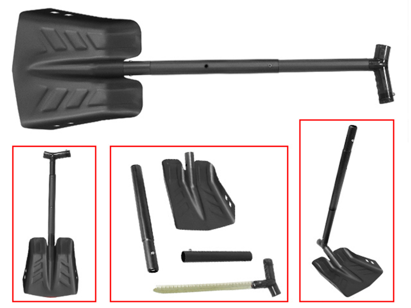 Sno-X Shovel with Saw Aluminium
