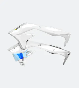 Cycra Powerflow Radiator Shrouds White