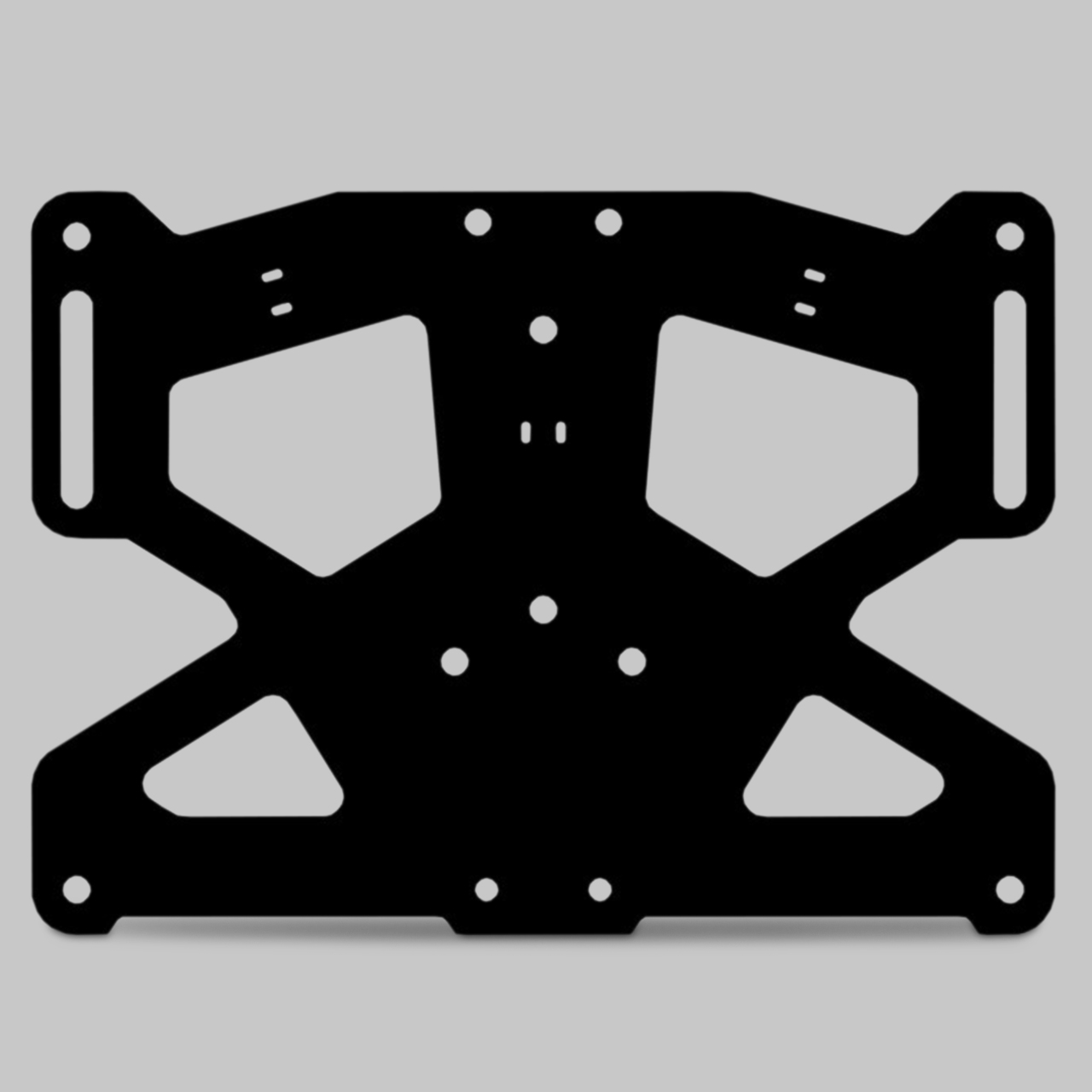 Valter Moto King License Plate Support Black