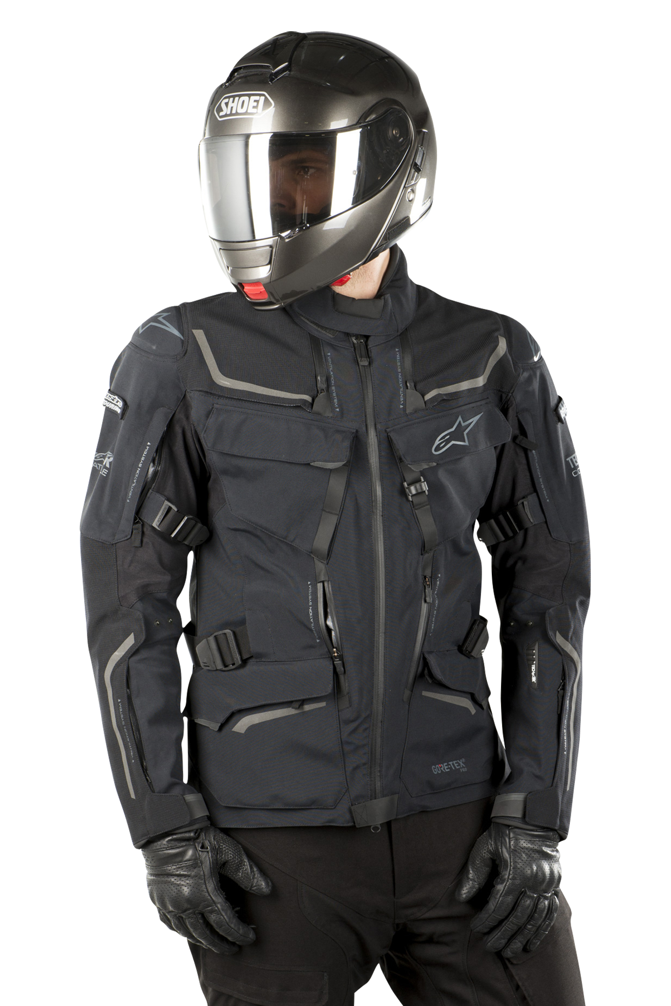 MISSILE IGNITION Black Leather Suit - TECH-AIR ® Compatible