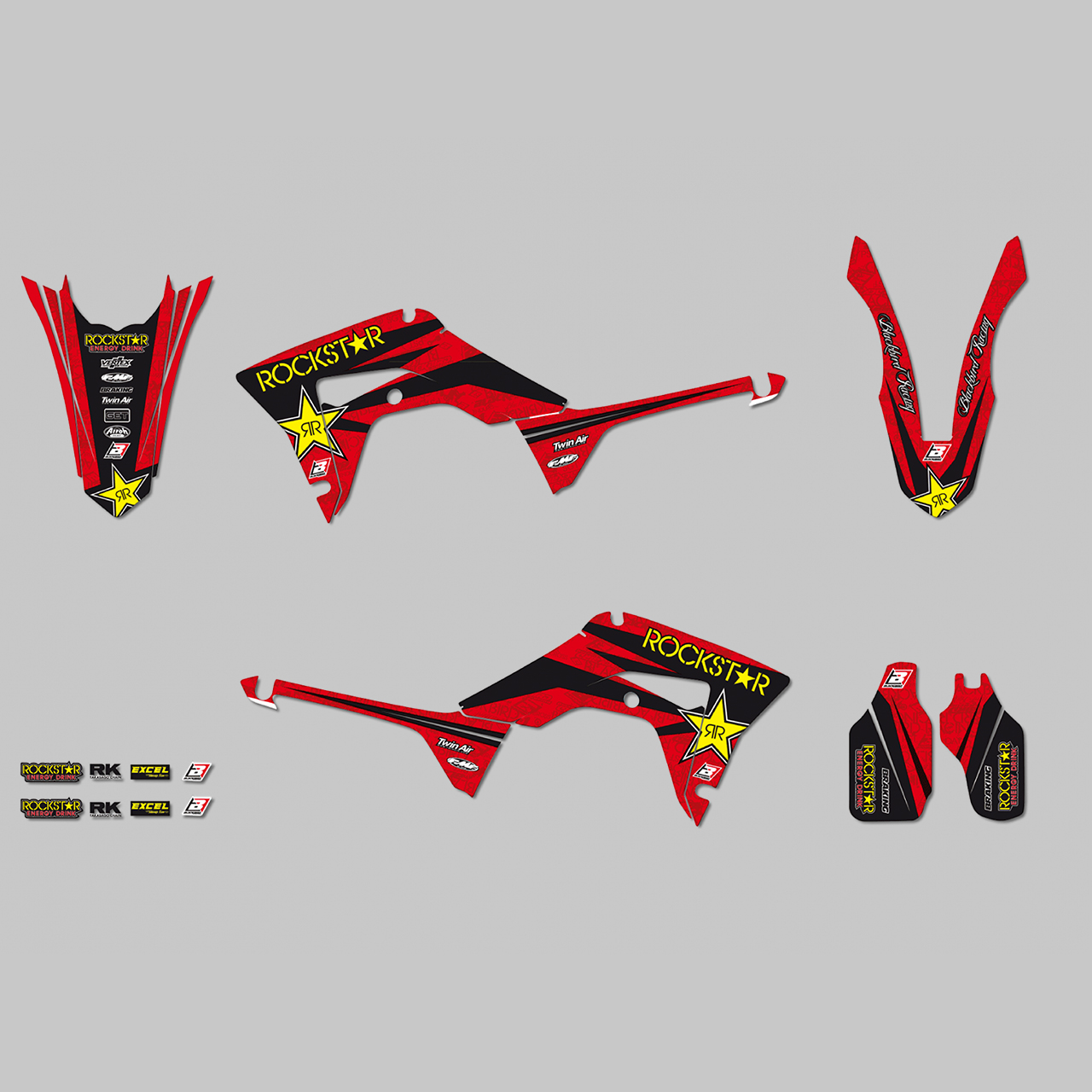 Blackbird Rockstar Energy Decal Kit