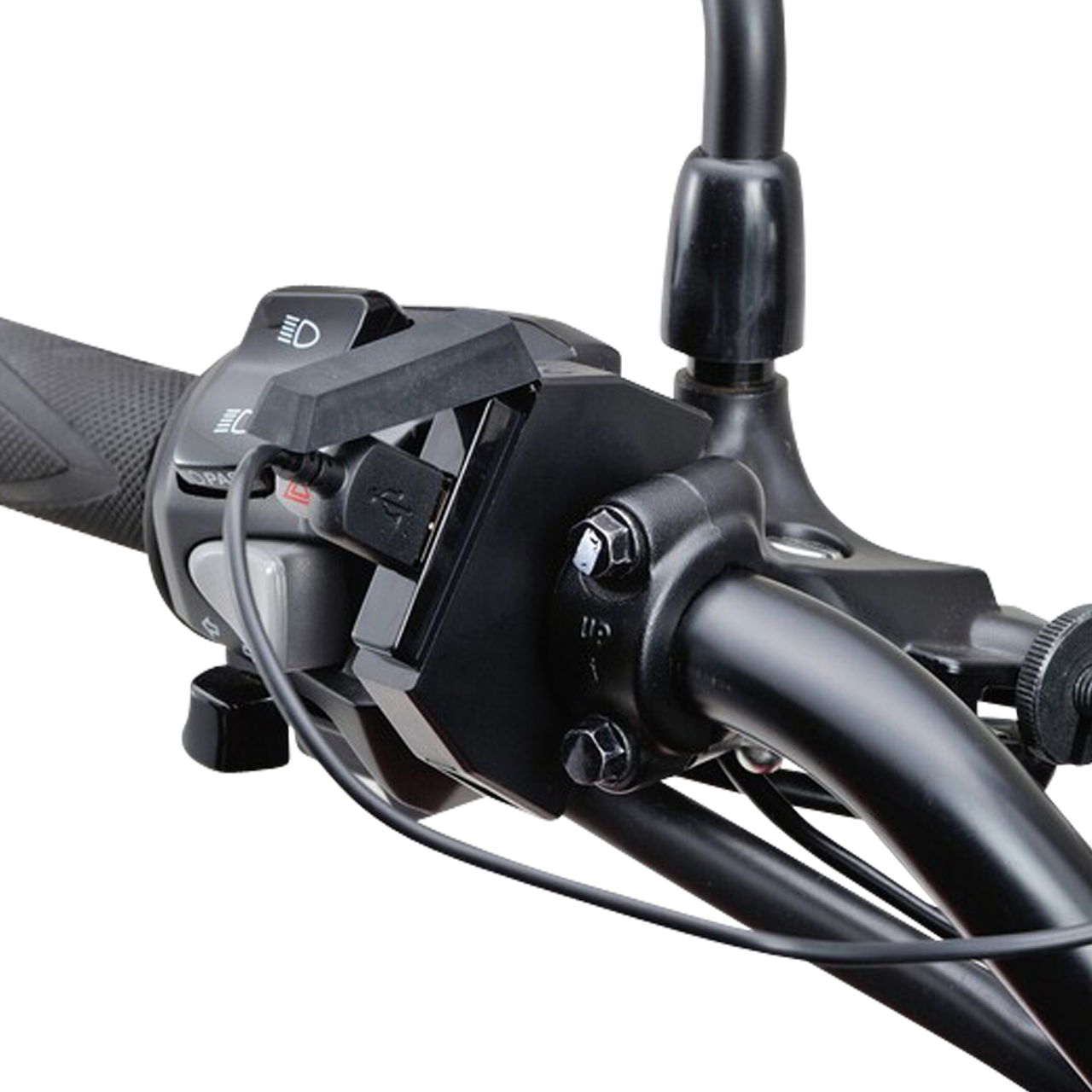 Daytona Slim USB Type-A Power Supply - Handlebars 22,2/25,4