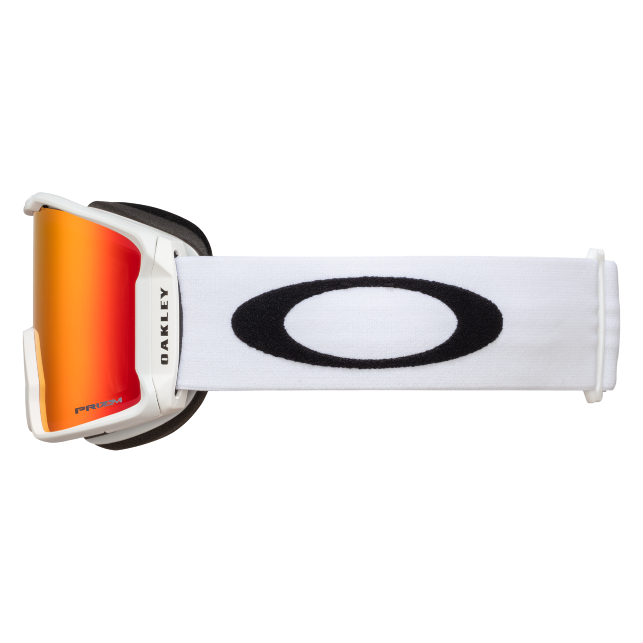 Oakley Line Miner L Snowmobile Goggles Matte White Strap