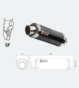 Silenziatore Universale Mivv GP Lato Destro