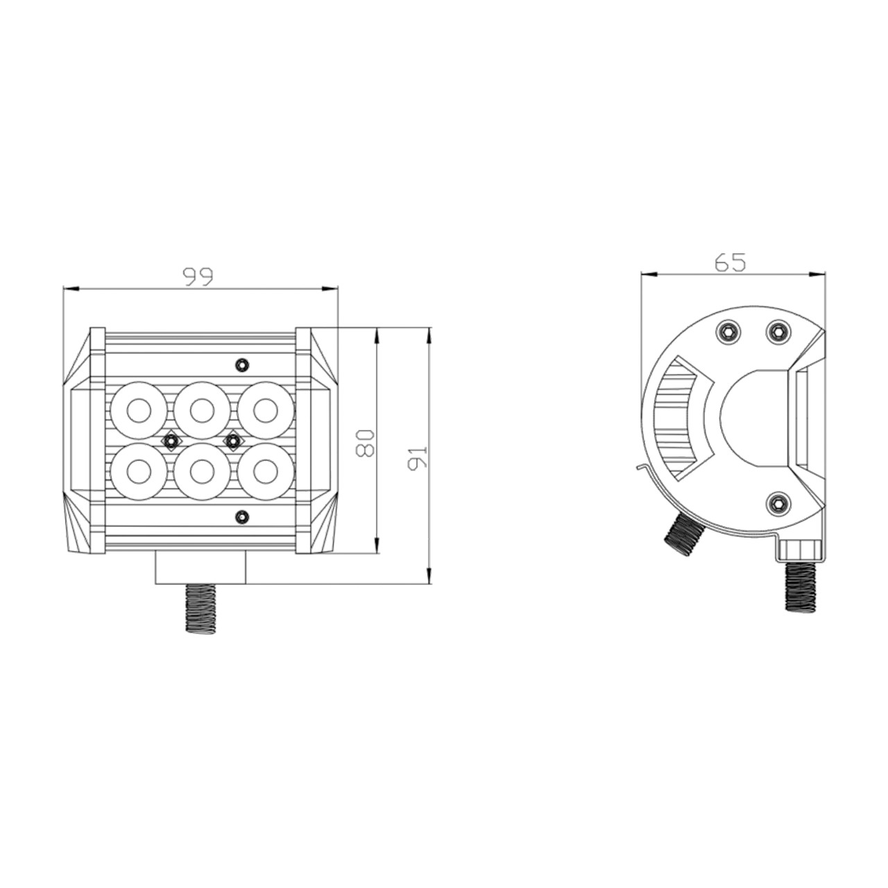 Kinwons Led Bar 10-30V 18W Combo