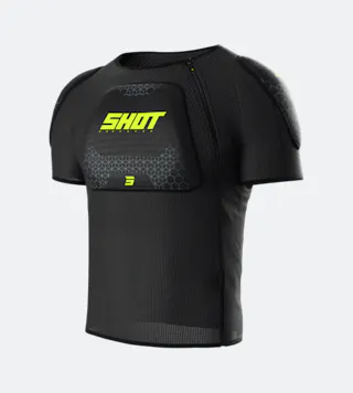 Zaštitna Majica Kratkih Rukava Shot Airlight MX Crna – Neon Žuta