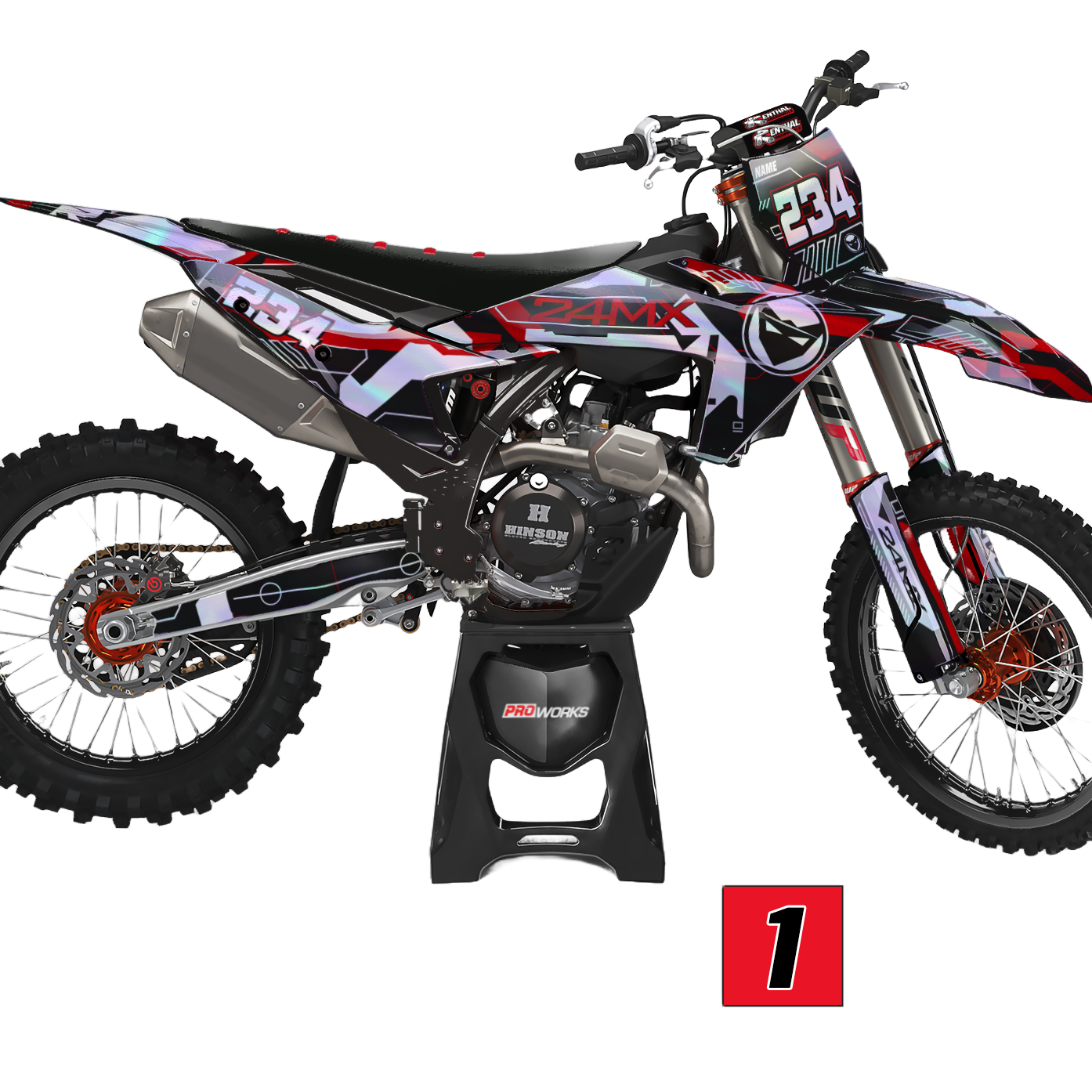 Stickerset 24MX Holo Cyber Gepersonaliseerd