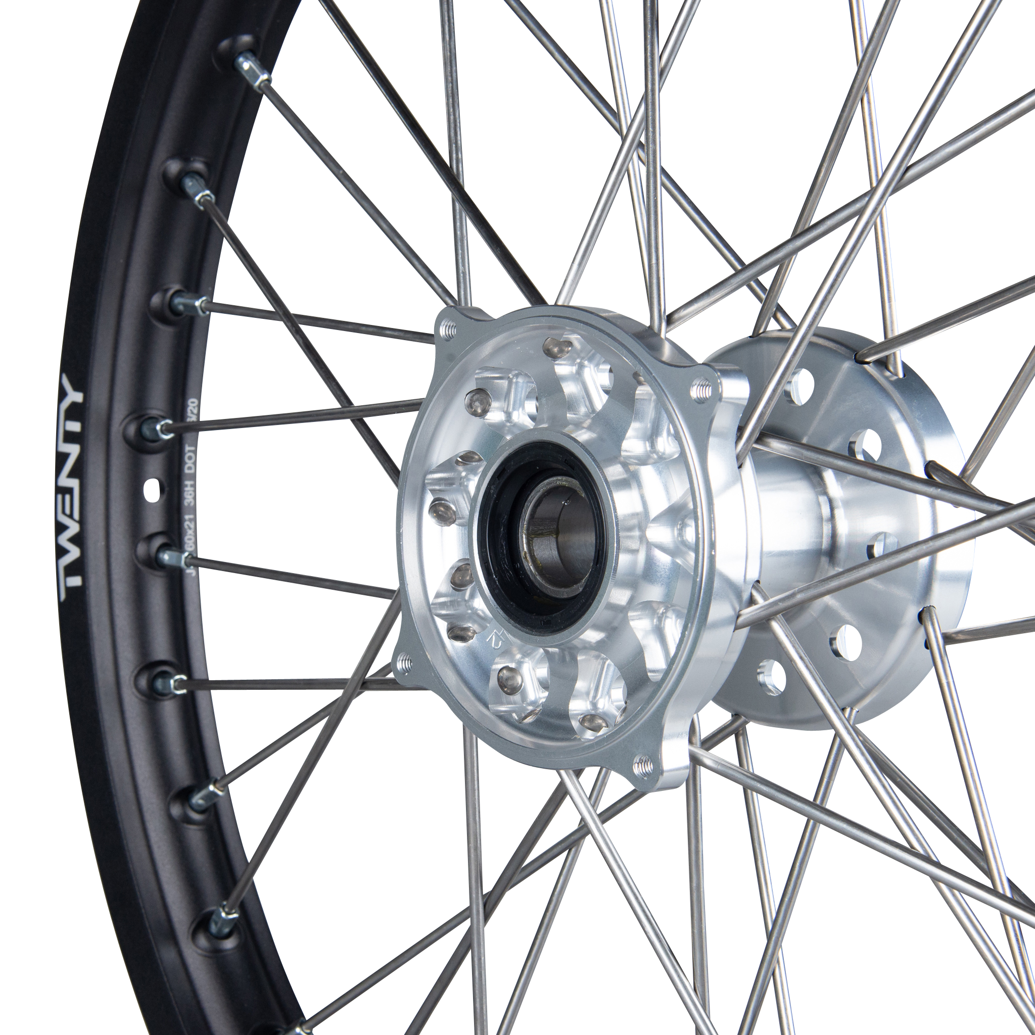 Twenty MX Front Wheel Black-Silver 21"