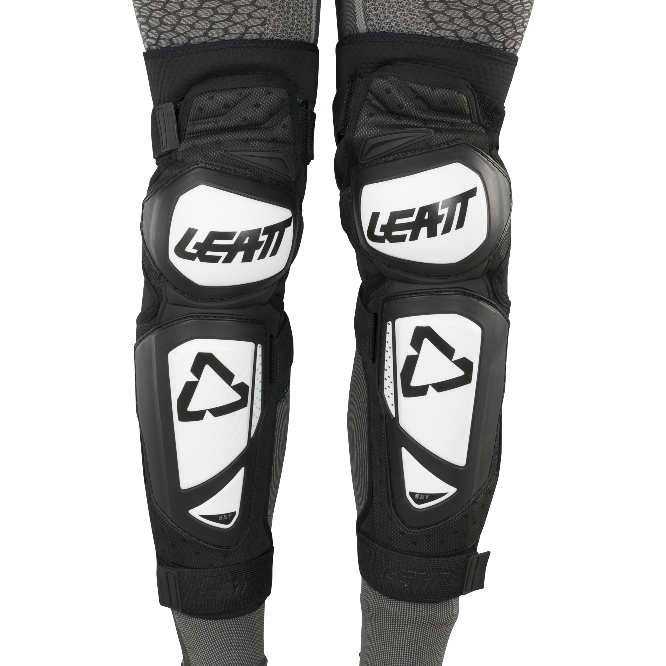 Kniebeschermers Leatt EXT Wit-Zwart