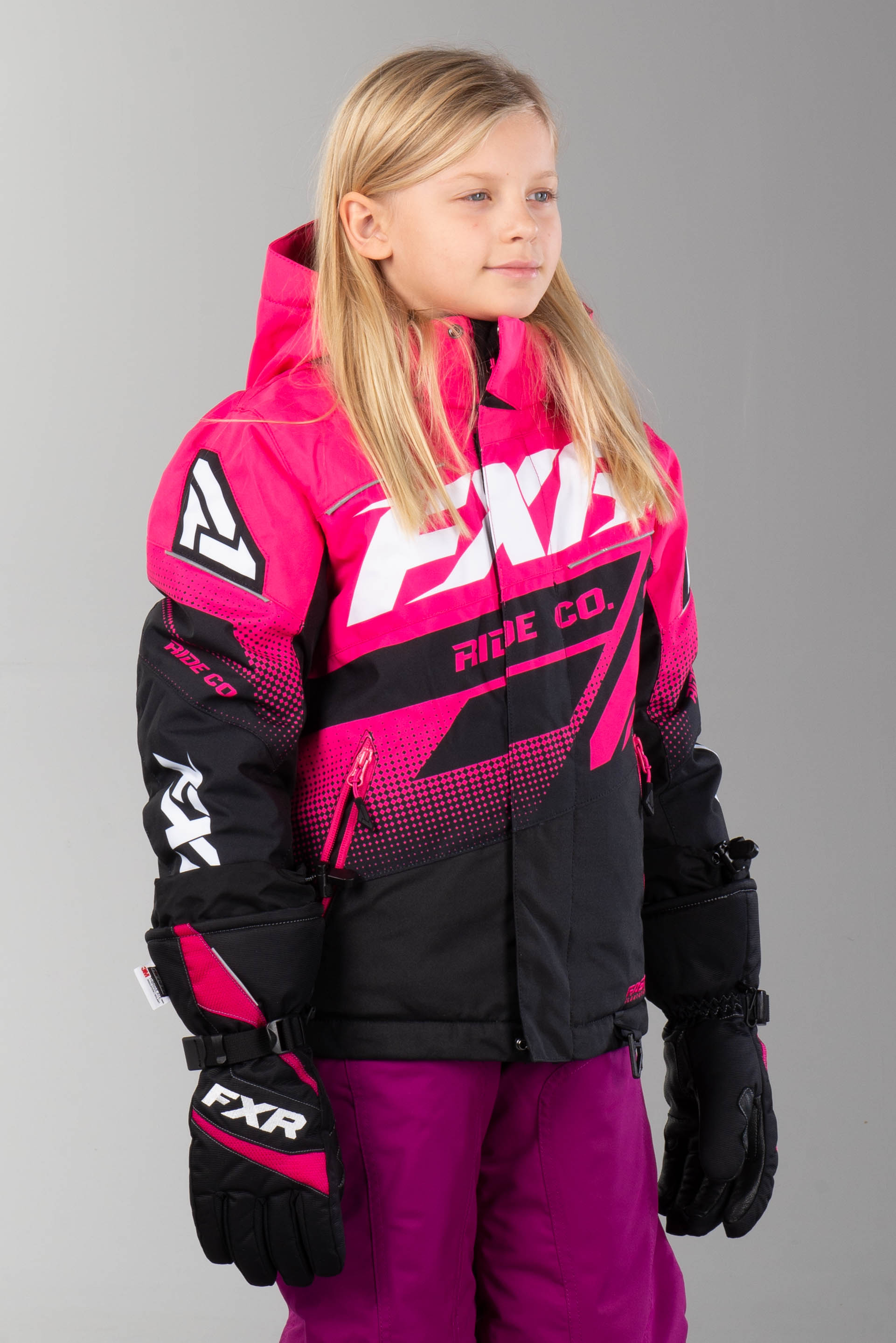 Jakke FXR Boost Junior Rosa Svart Hvit Jakke FXR Boost Junior Rosa Svart Hvit