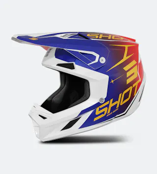 Capacete MX Shot Race Gear Speed Side Jovens 27