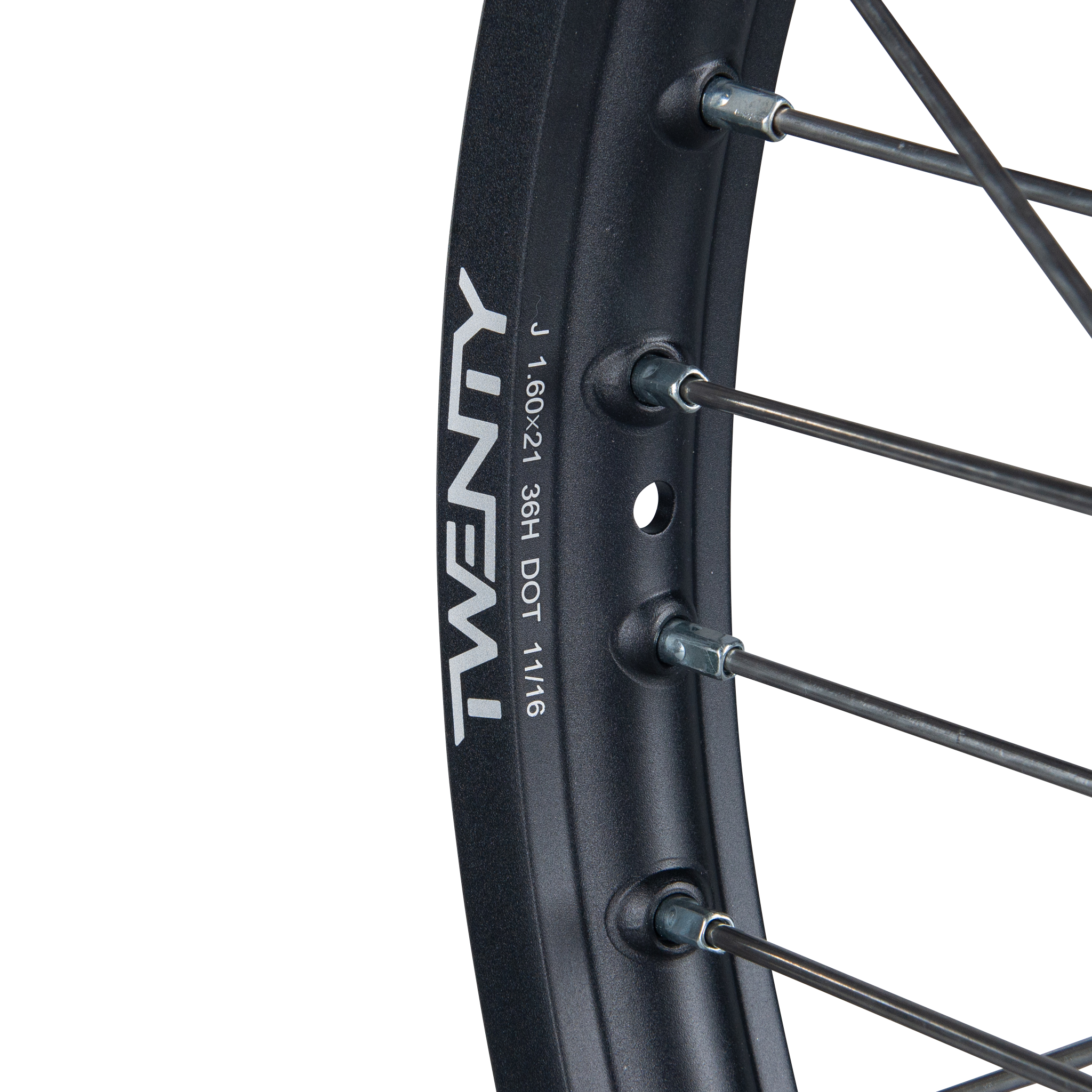 Twenty MX Front Wheel Black-Silver 21"
