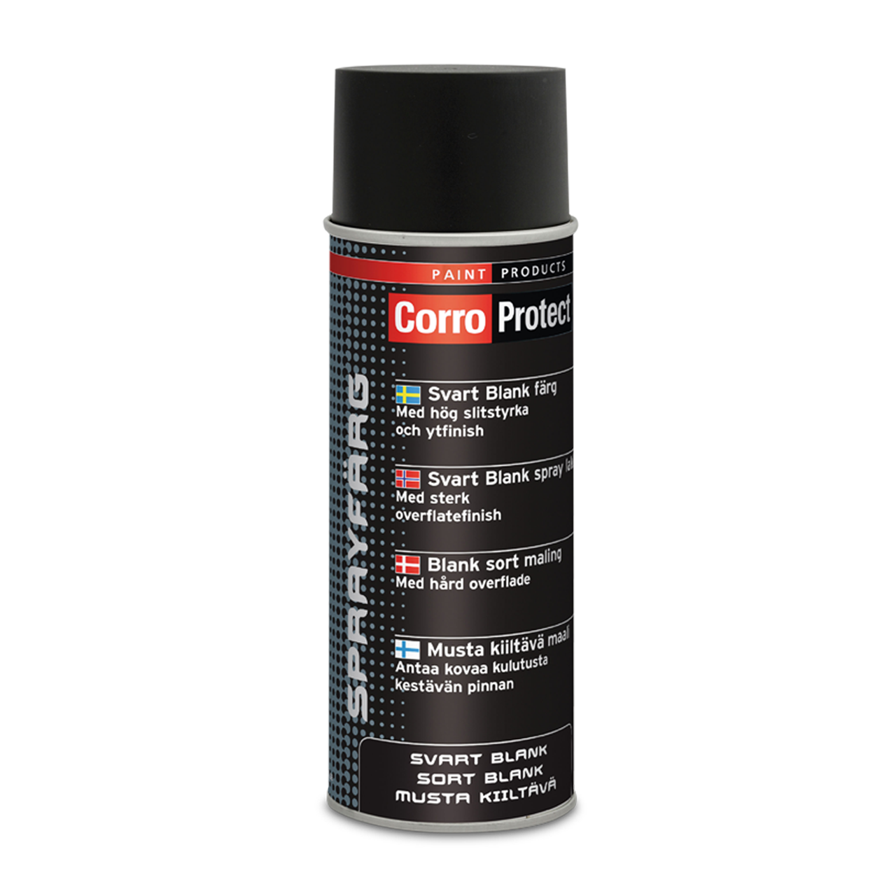 CorroProtect Spray Paint Gloss Zwart 400ml