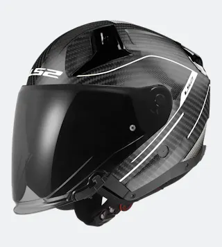 LS2 OF603 Infinity II Carbon Open Helmet Counter