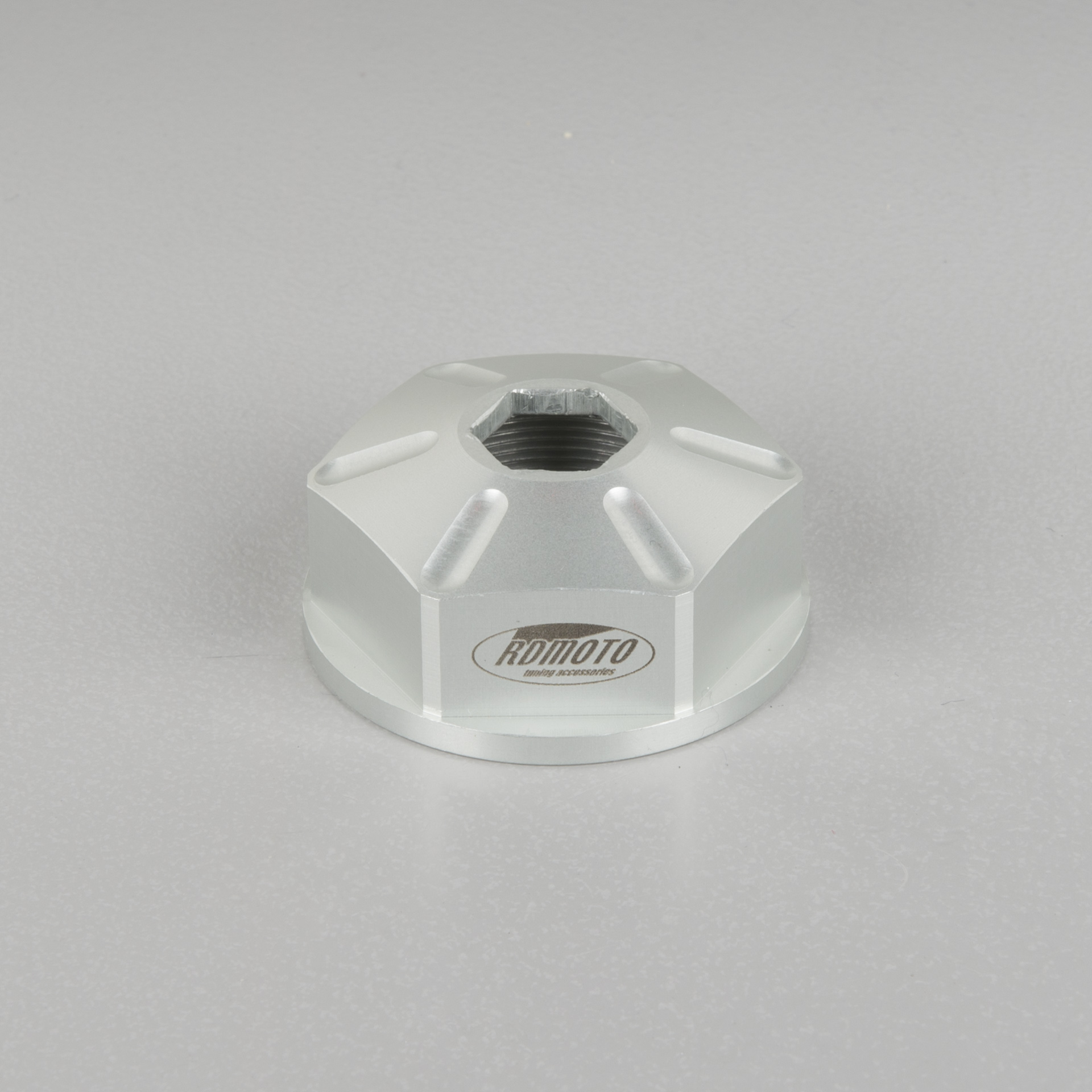 RDMOTO Steering Stem Nut Silver