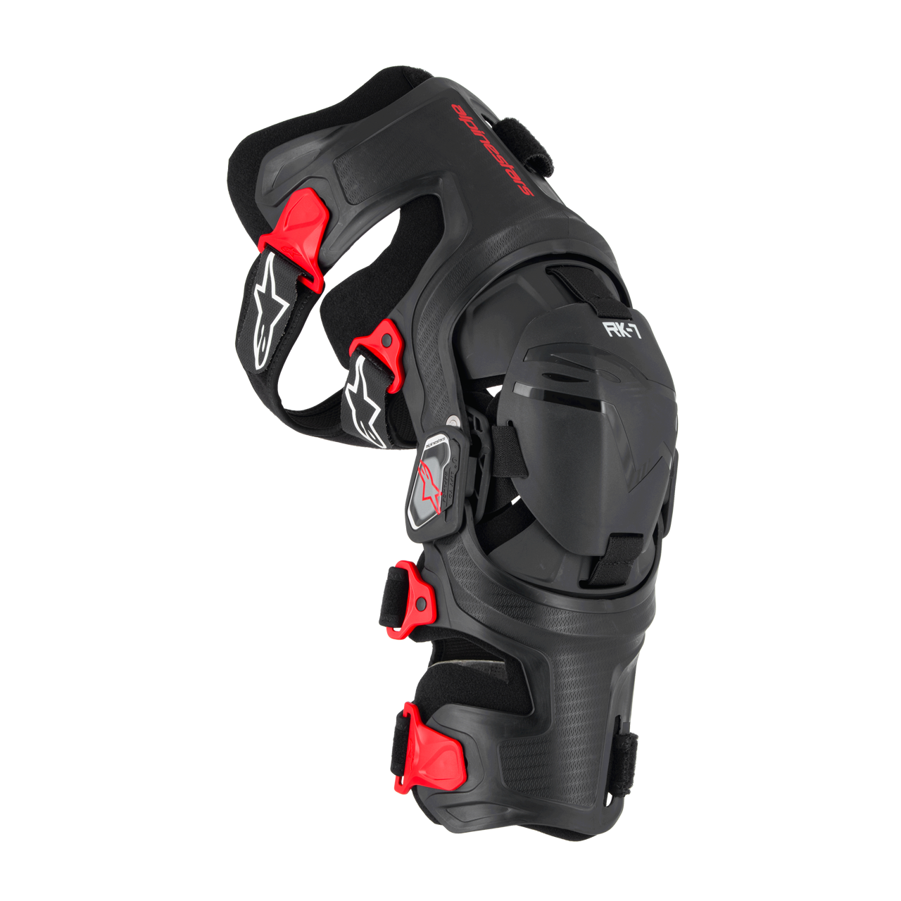 Rodillera de Cross Alpinestars RK-7 PLASMA Negro-Rojo