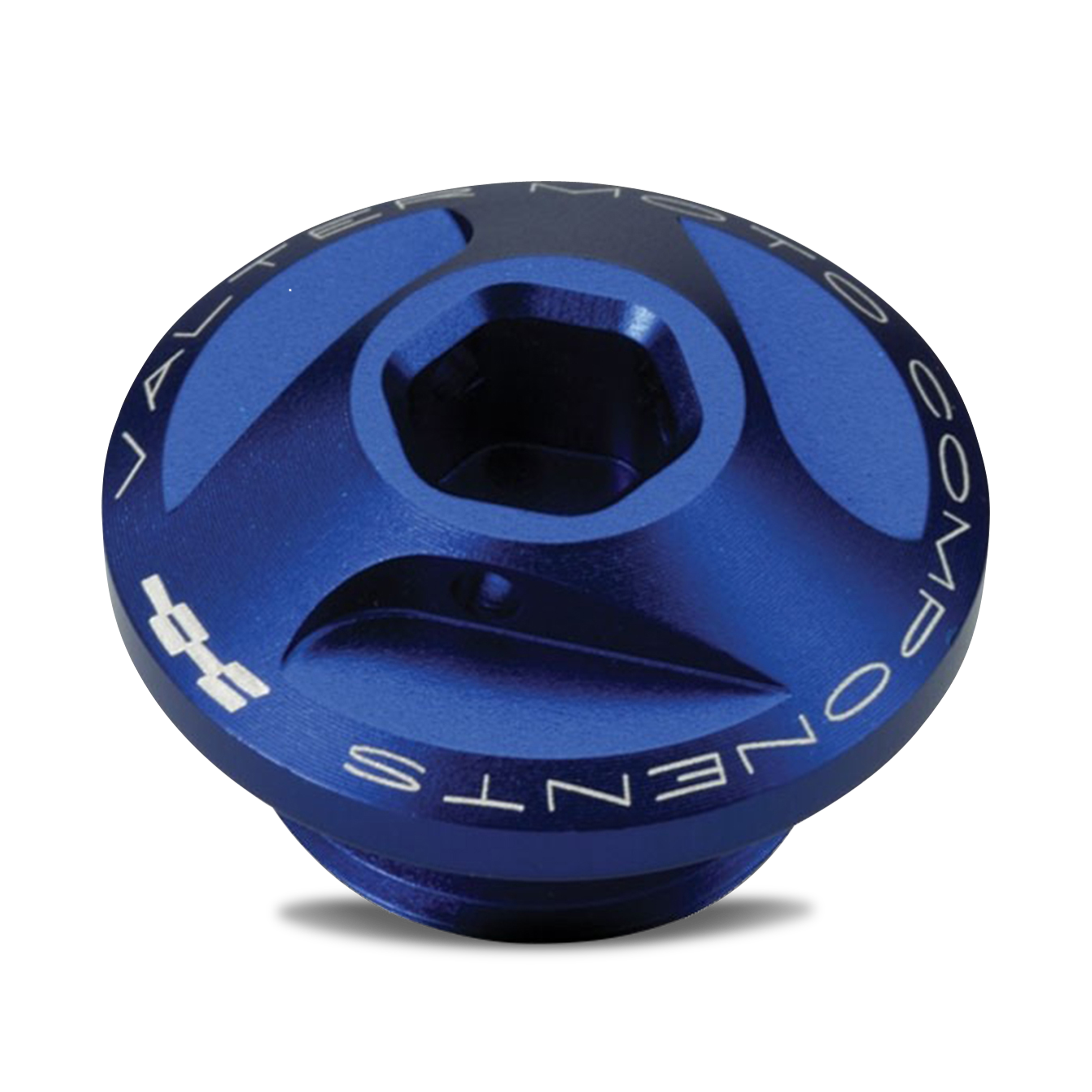 Tapón de Llenado de Aceite Valter Moto Racing Azul