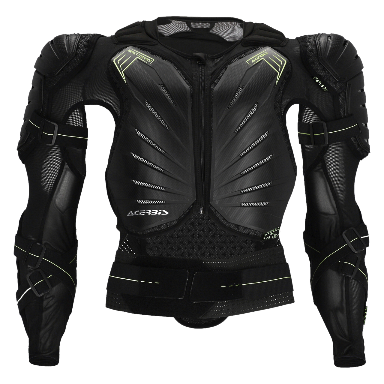 Body-Pantser Acerbis Koert-One Zwart/Geel