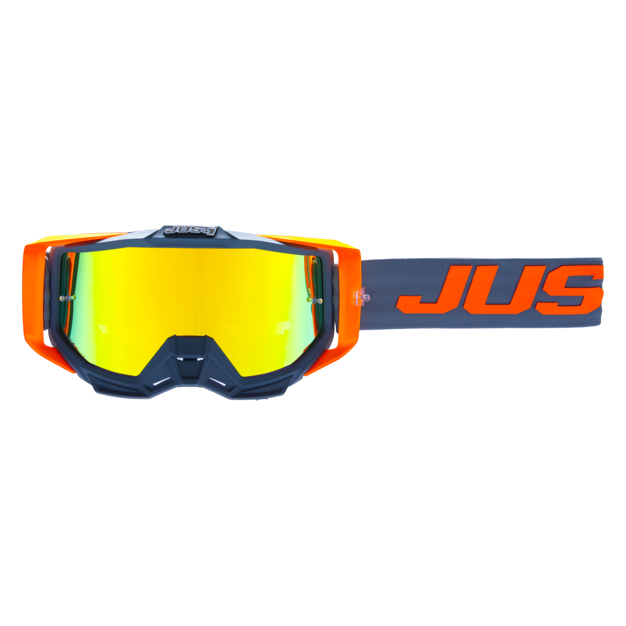 Just1 Iris 2.0 MX Goggles Logo Mirror Silver Lens
