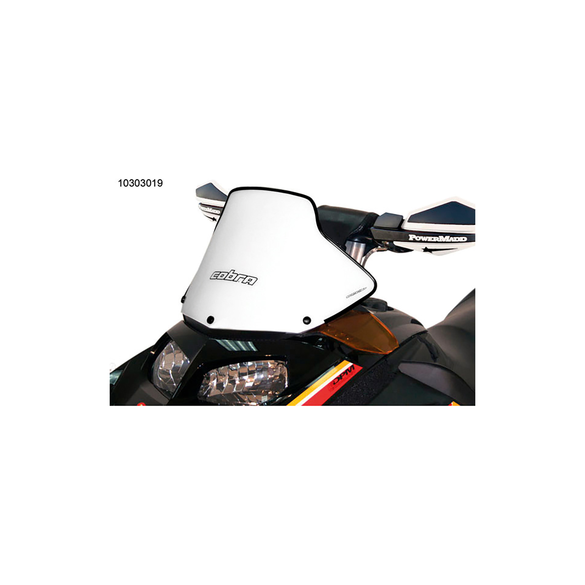 Tuulilasi Powermadd Ski Doo