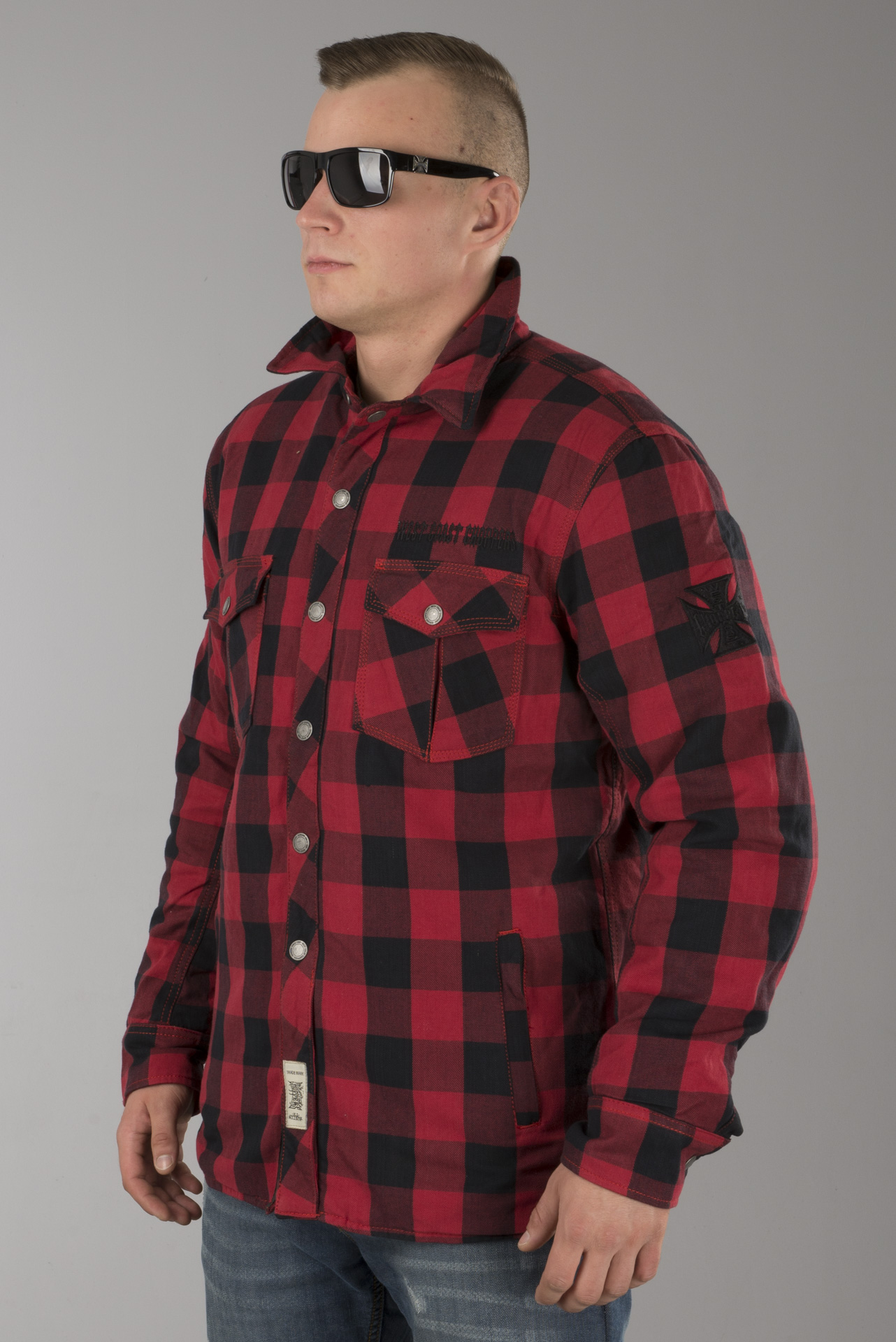 West Coast Choppers Dominator Aramid Riding Flanel Shirt