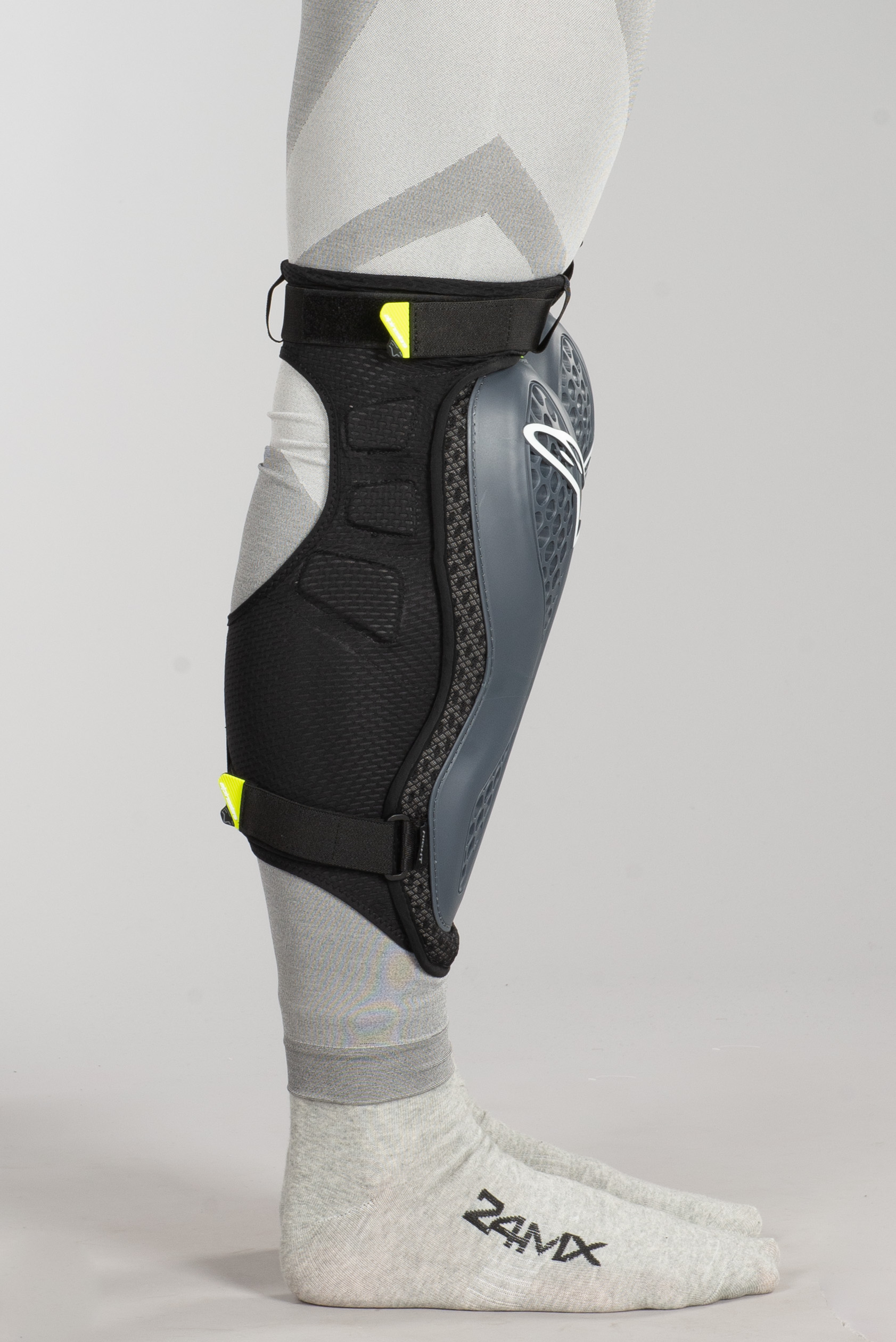 Rodilleras Alpinestars Sequence Antracita-Amarillo Fluo
