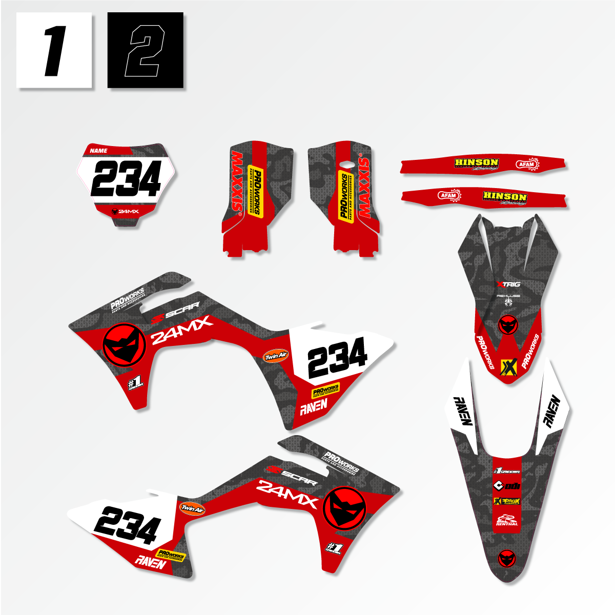 Stickerset GasGas GrCam