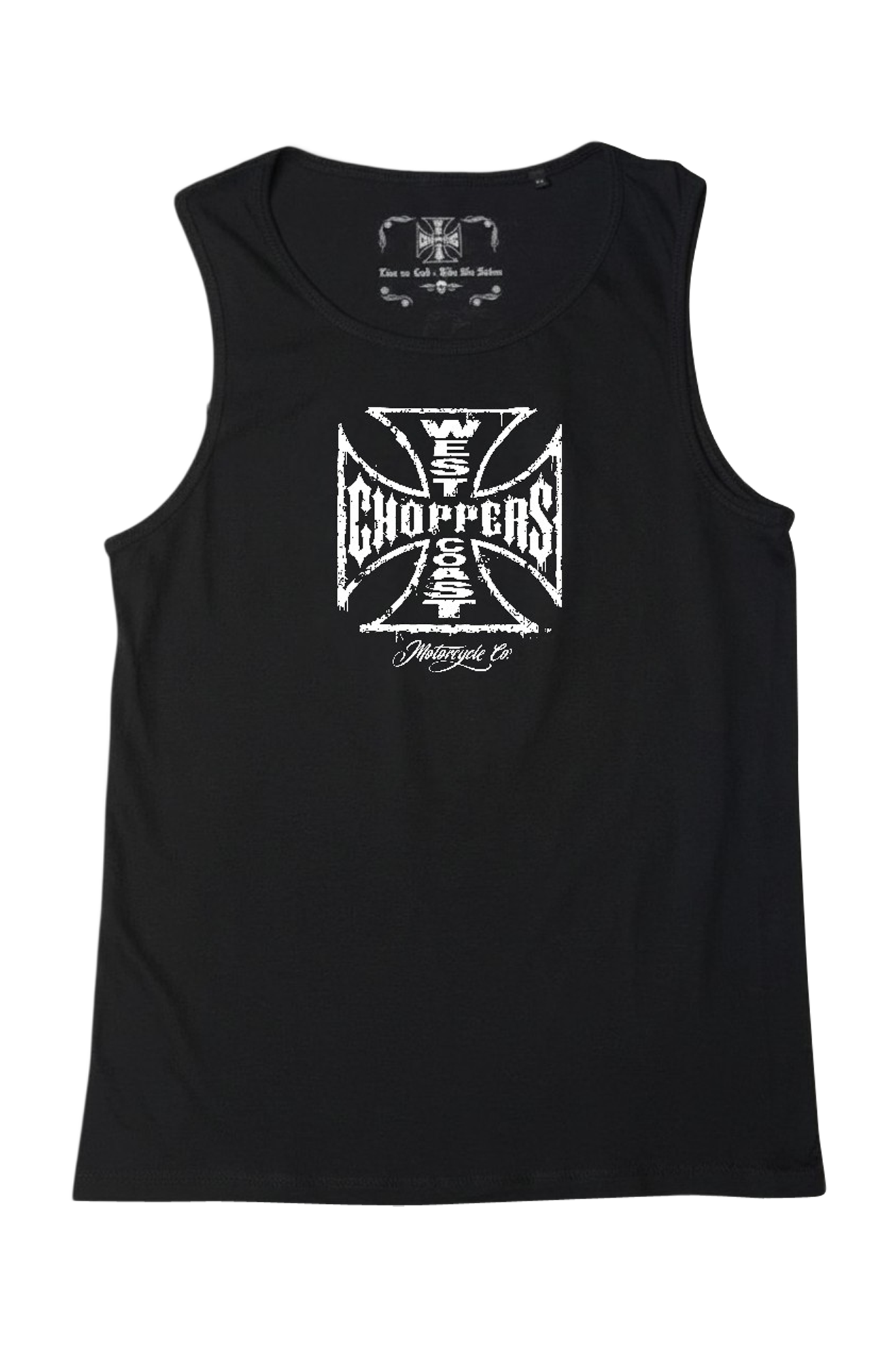West Coast Choppers Worn Cross Wifebeater Tanktop