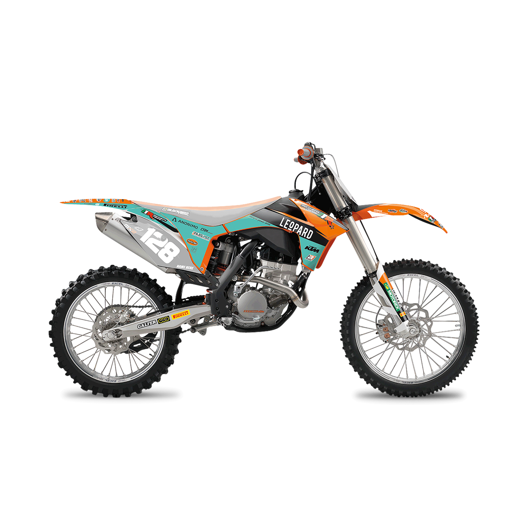 Blackbird Replica Marchetti Racing 2018 Decal Kit Orange-Blue