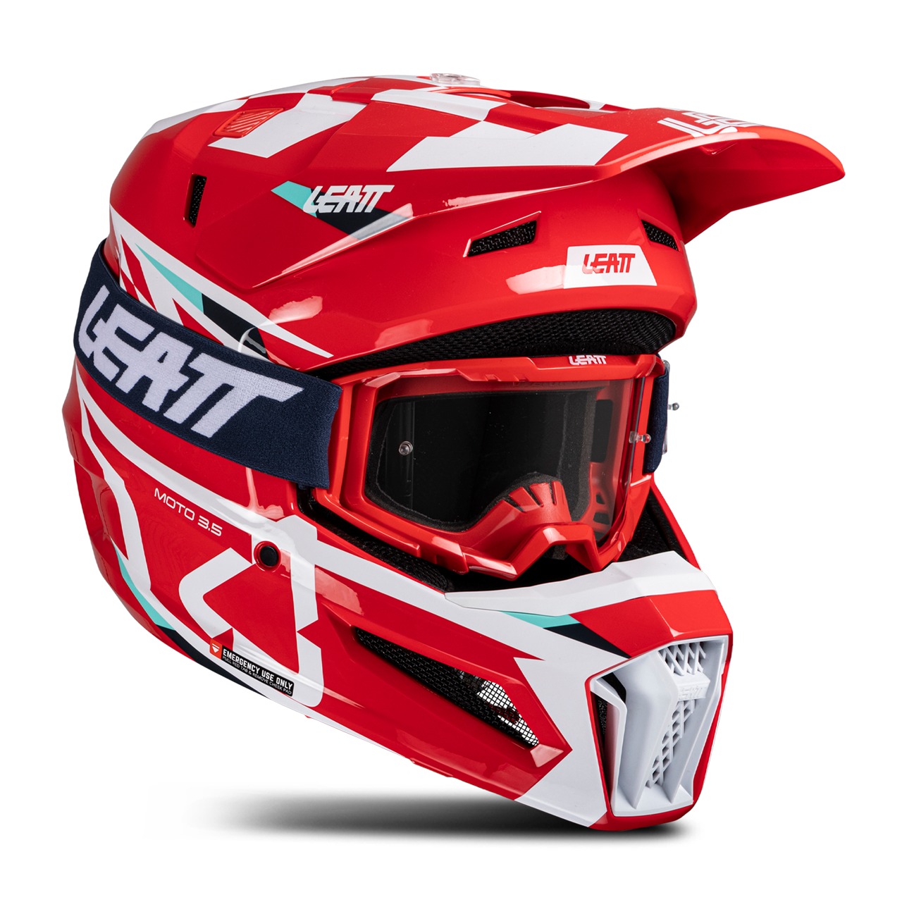 Kit de Casco MX y Gafas Leatt Moto 3.5 V25