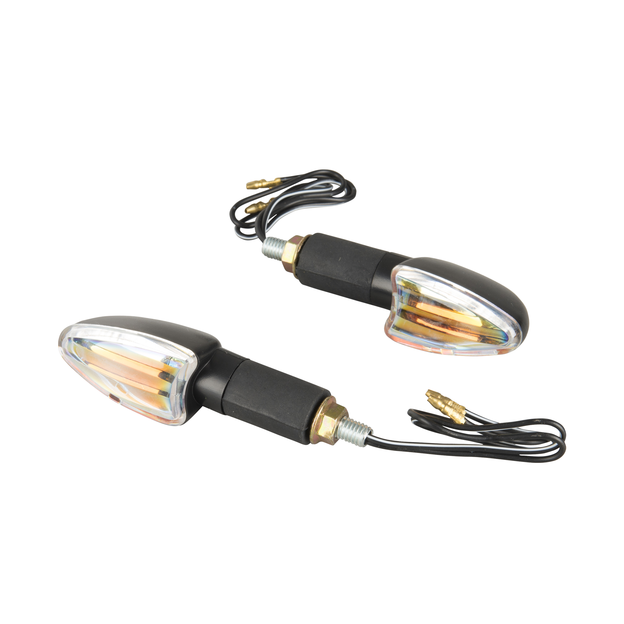Intermitentes Mini Booster M-3, Largos Negros Transparentes