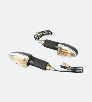 Intermitentes Mini Booster M-3, Largos Negros Transparentes