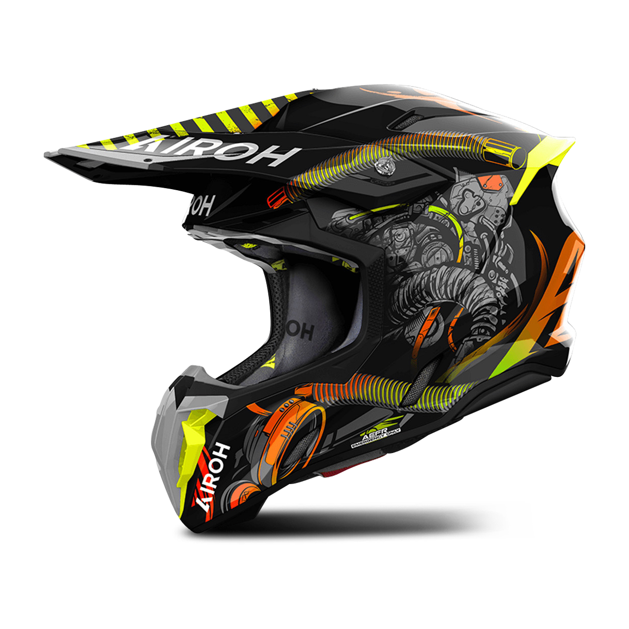 AIROH ツイスト3.0 Lサイズ Airoh Twist 3.0 MX Helmet Arcade matt black grey | eBay
