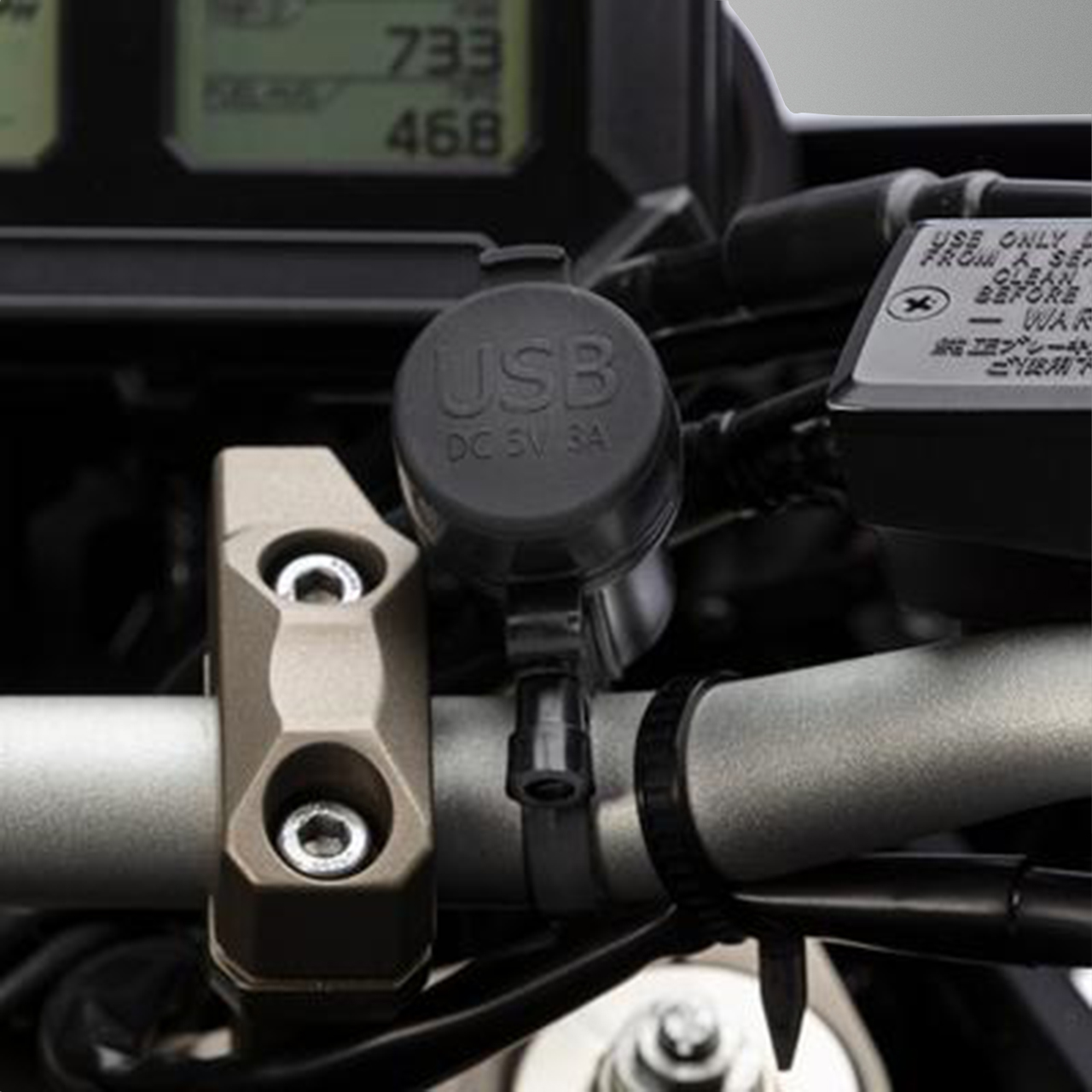 Ultimateaddons Handlebar Charger Mount 5V Dual USB Charger