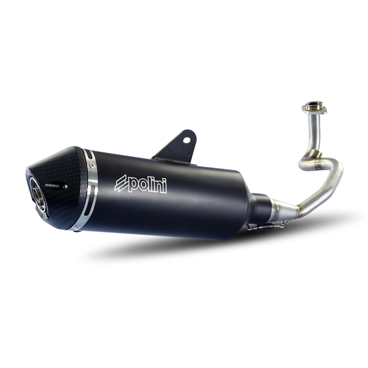 Polini Maxi-Scooter Exhaust - Black Aluminium