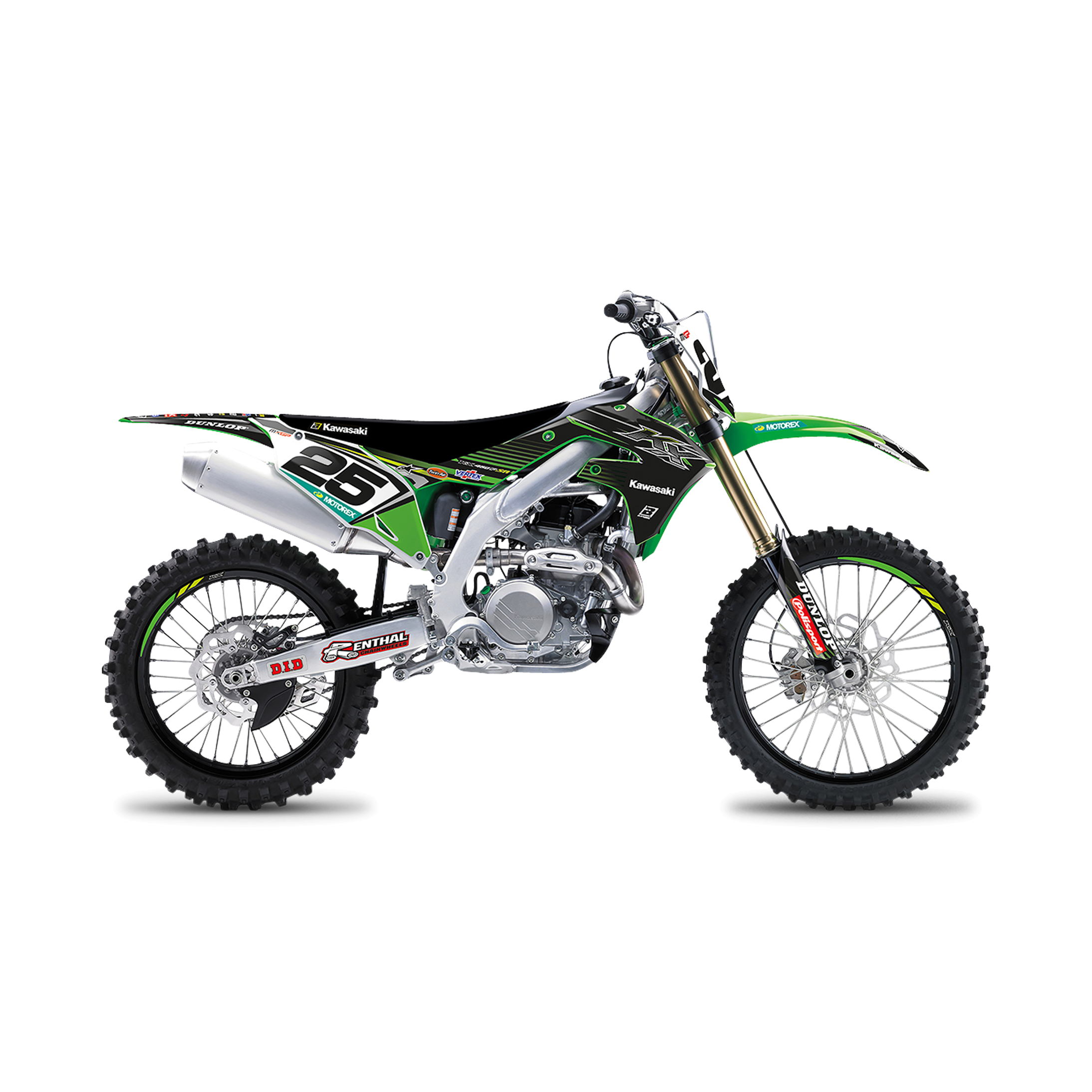 Kit Completo de Adhesivos + Funda de Asiento Blackbird Replica Racing Team 2018 Negro-Verde