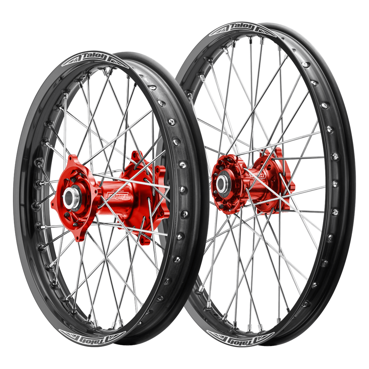Set Roți Complet Talon Pro Billet Roșu-Negru