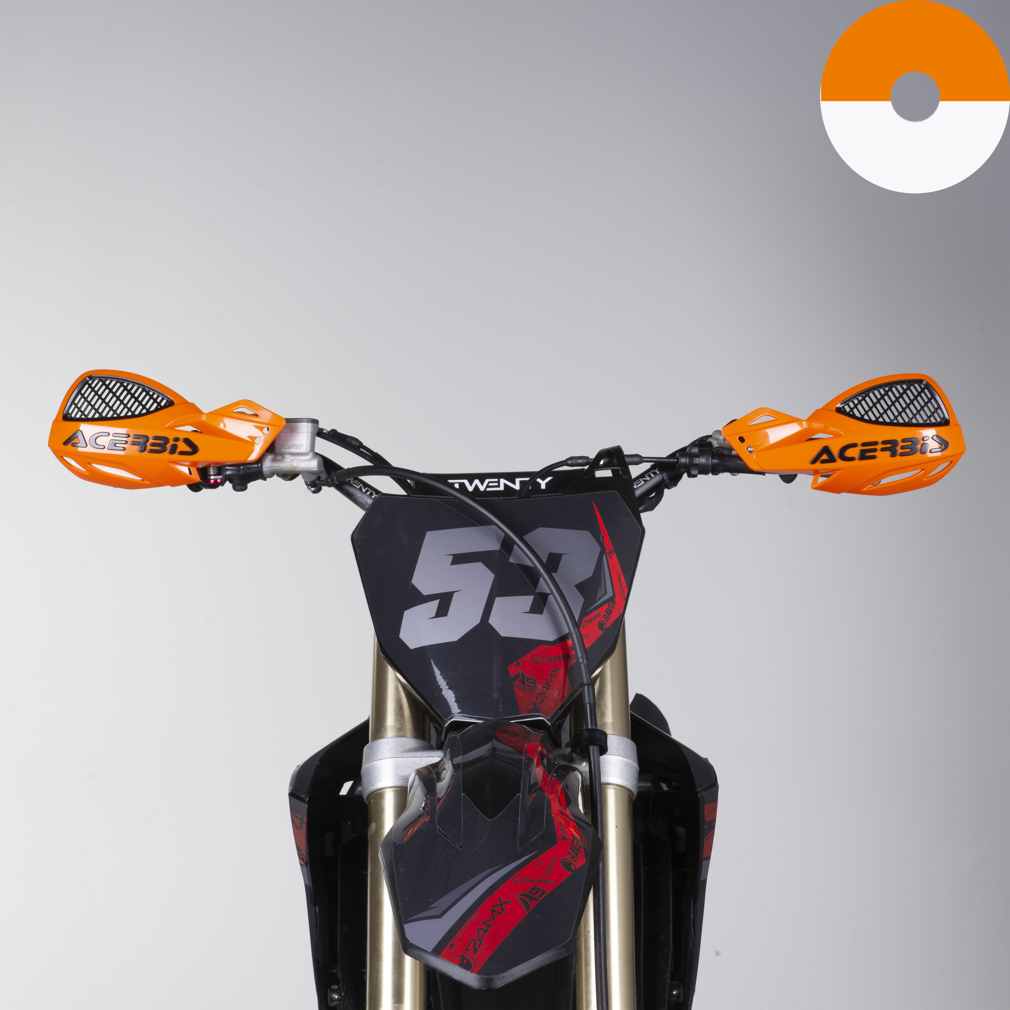 Acerbis Uniko Vented Handguards Orange - Buy now, get 47% ...