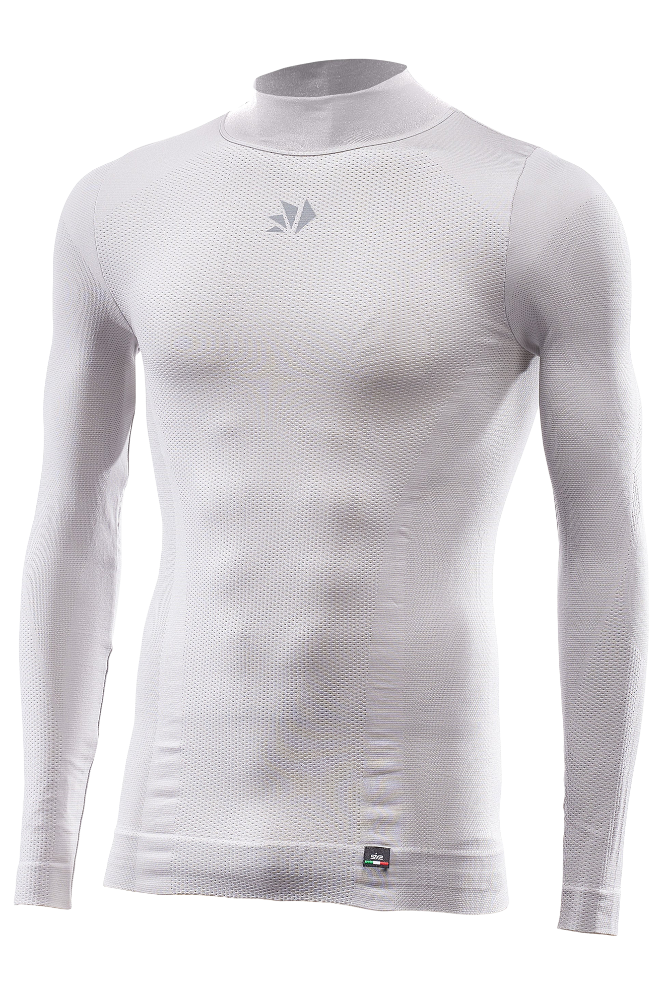 Lang Basislaagshirt met Mock Neck SIXS TS3 V2 4-Seizoenen