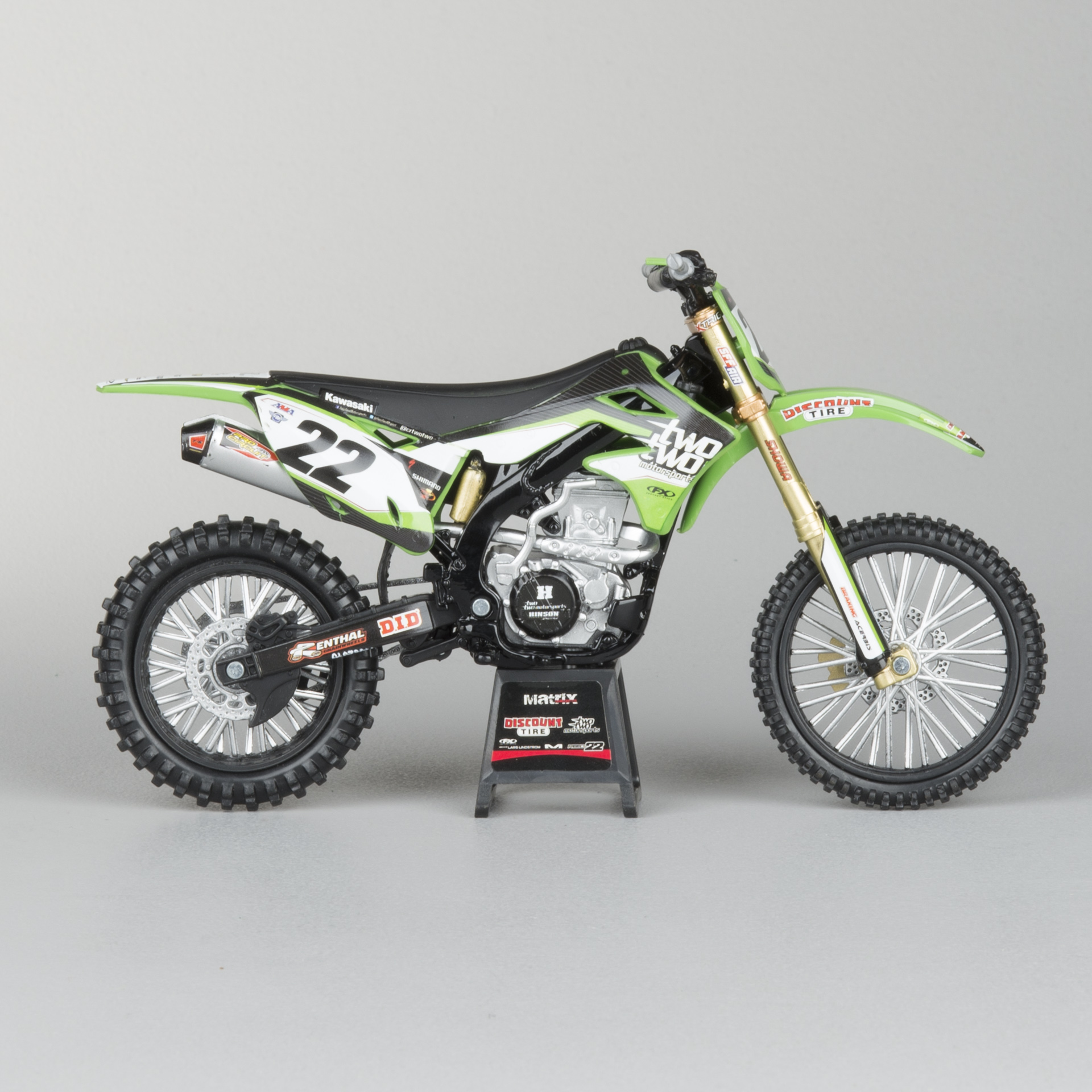 NewRay 1:12 Kawasaki/TwoTwo Motorsports Chad Reed #22 Toy