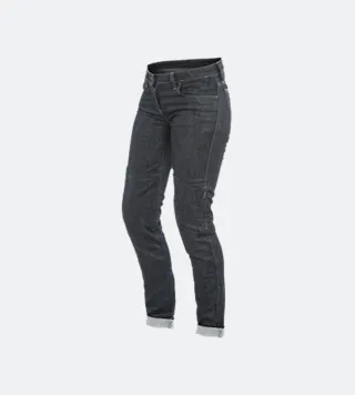 Calças de Ganga de Motociclismo Dainese Denim Slim Femininas