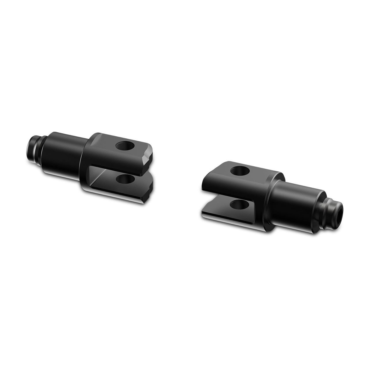 Montageset voor Voetsteunen Rizoma Zwart 18 mm