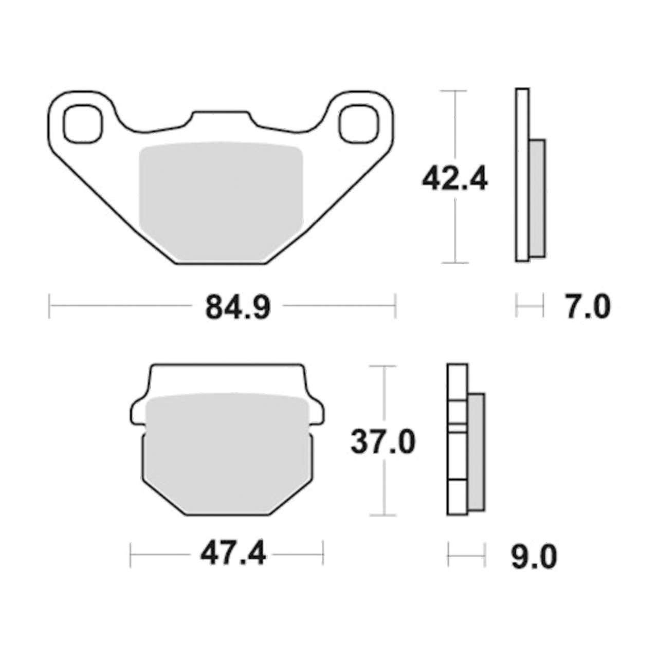 SBS Scooter HM Brake Pads 