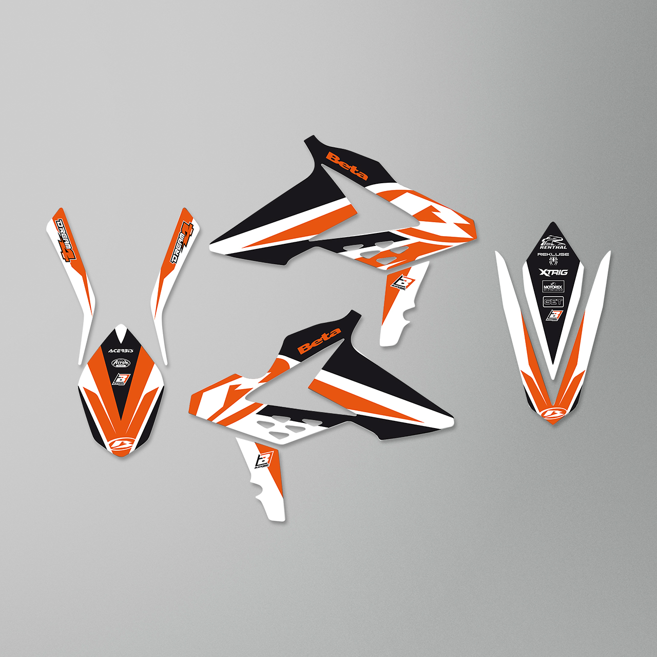 Blackbird Dream 4 Complete Decal Kit with Seat Cover Red-Black-White