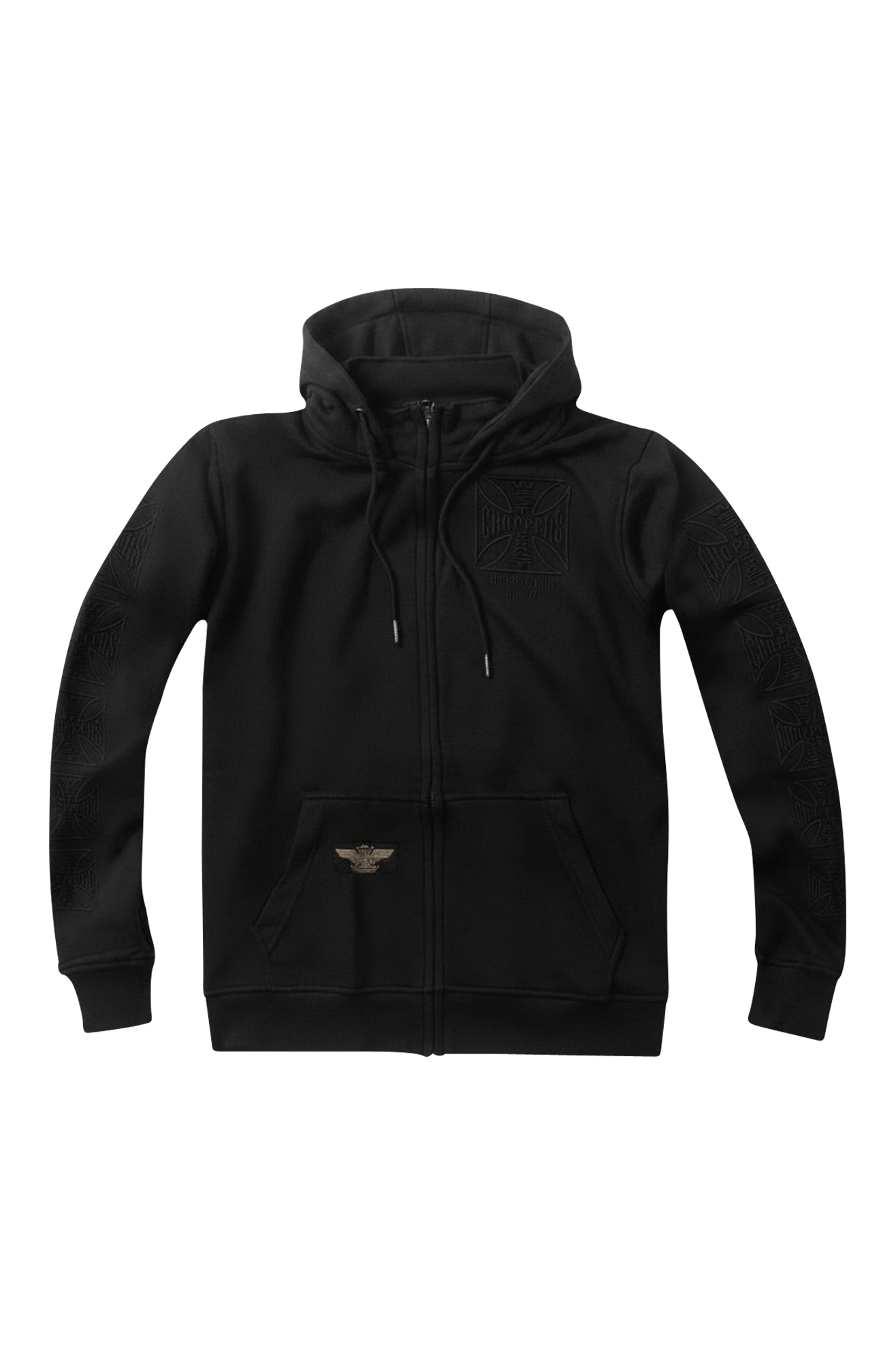 Hoodie Com Fecho West Coast Choppers Tone To Tone Dominator