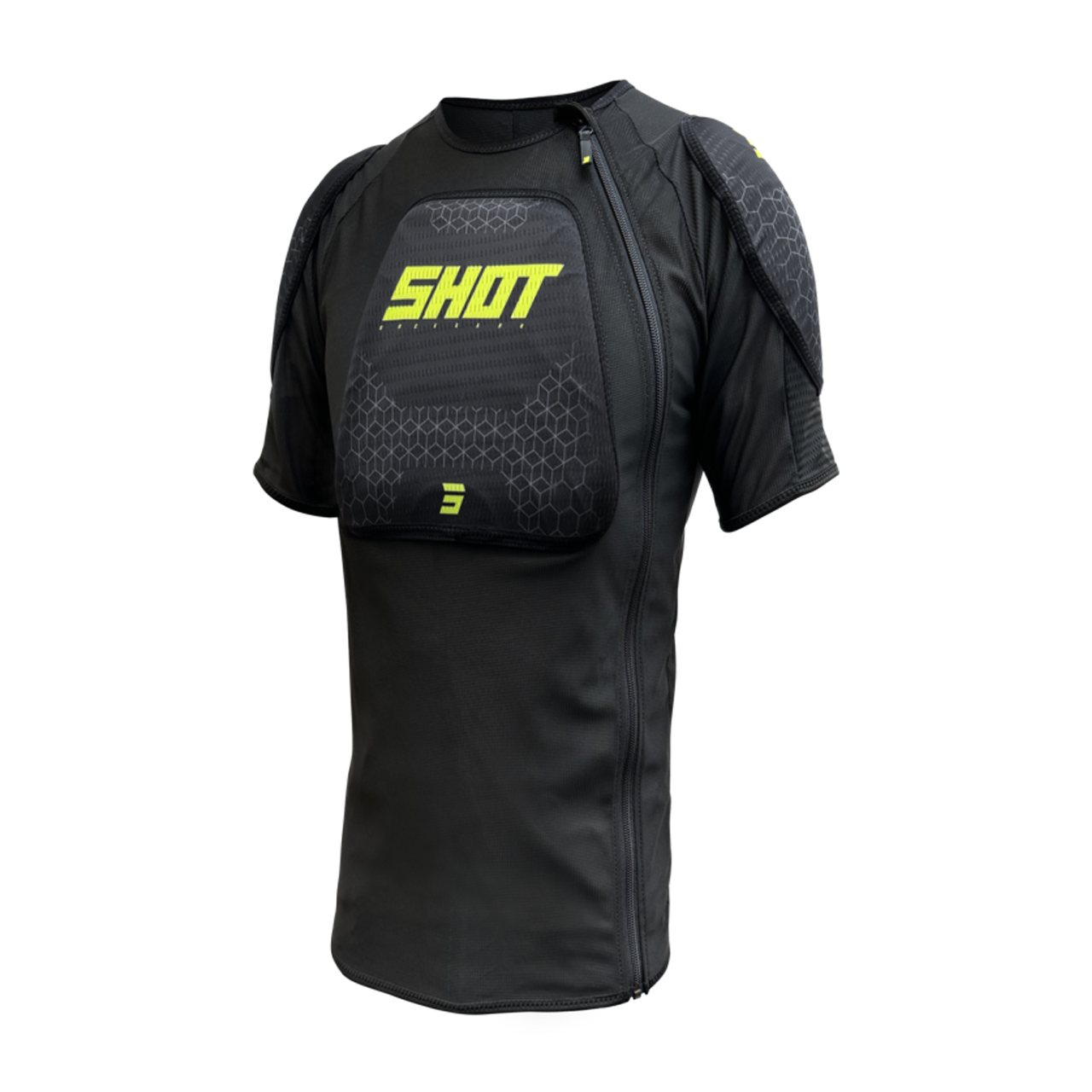 Shot Airlight MX Protective T-Shirt Black-Neon Yellow M