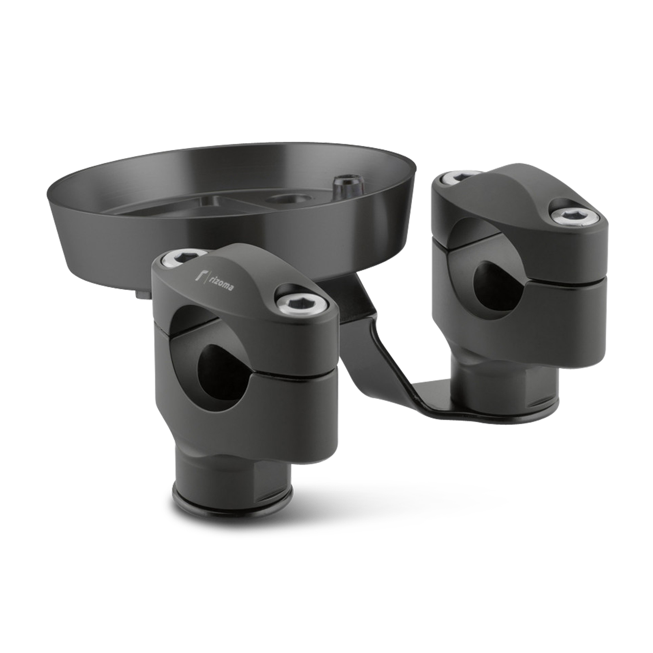 Risers Met Meterbeugel Stuur Rizoma Zwart