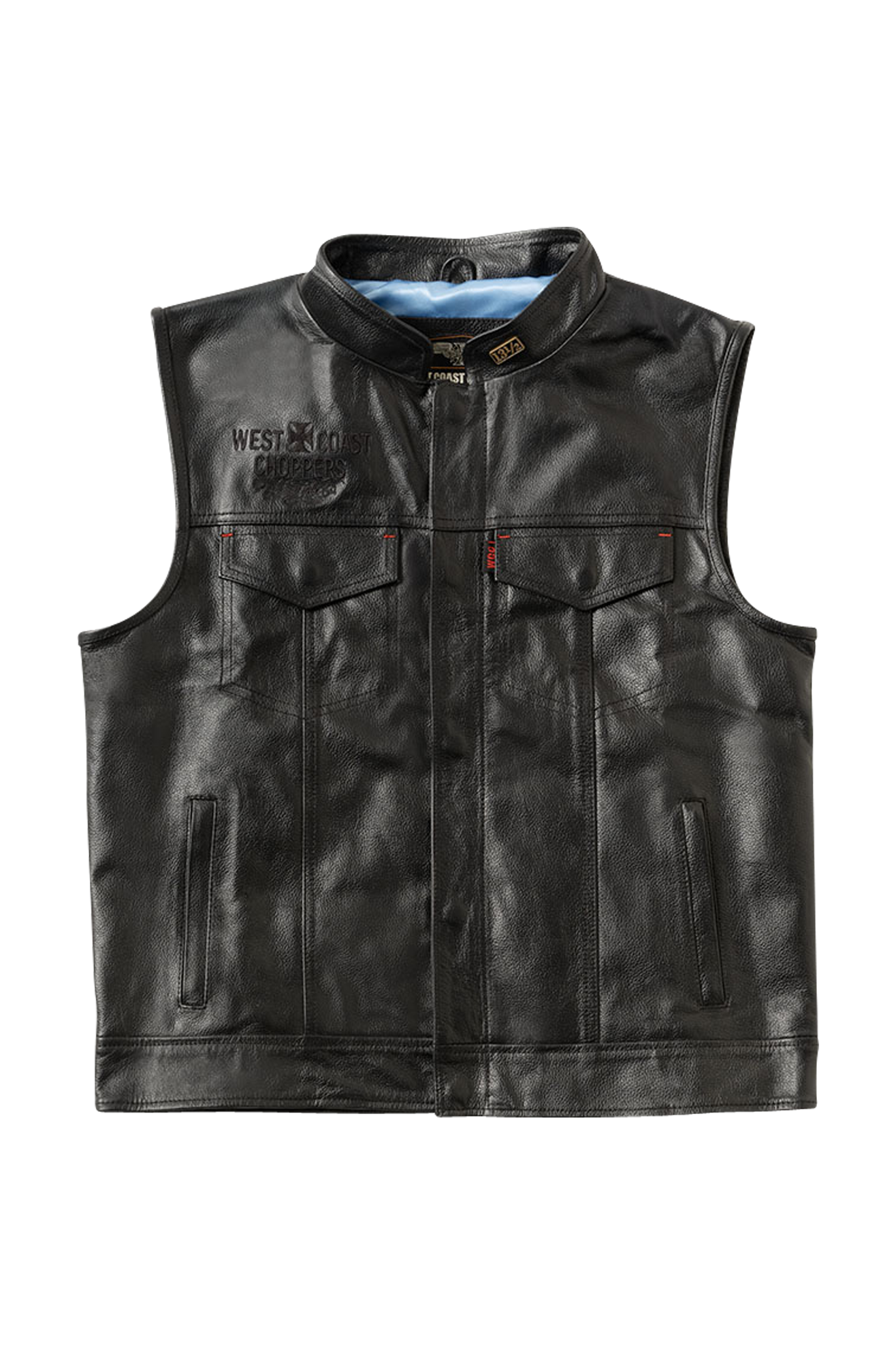 West Coast Choppers Collab 131/2 Leather CFL Riding Vest | 24mx