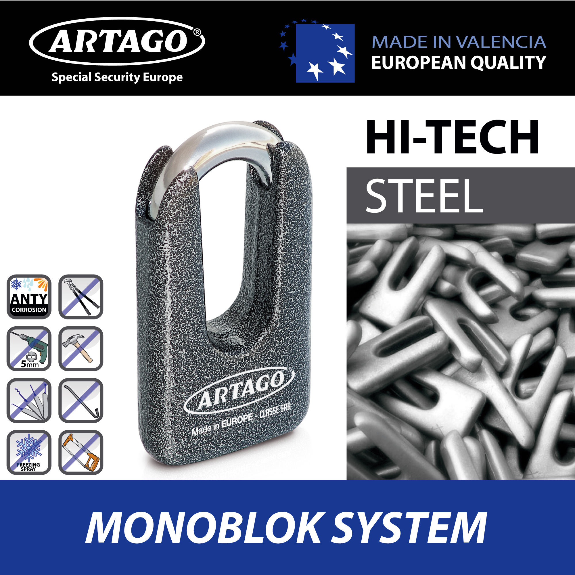Artago 69DUO Lock+Chain BUNKER selection, SRA